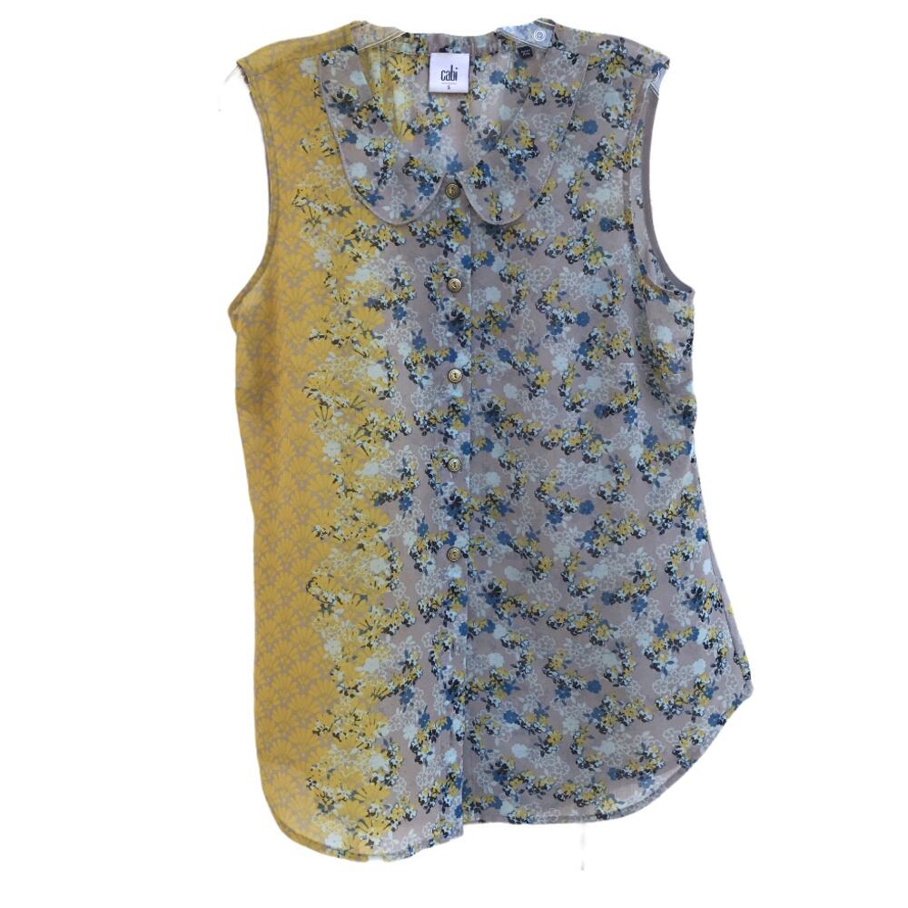 Cabi 50/50 Sheer Button Up Blouse - image 2